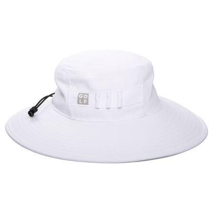Adidas Golf Crest Climacool Recycled Boonie Fischerhut - Weiß