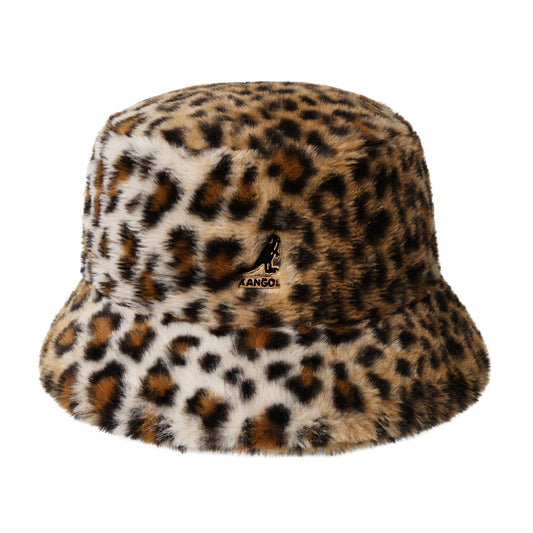 Kangol Kunstfell Fischerhut - Leopardenmuster