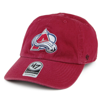 47 Brand Colorado Avalanche Baseball Cap - Clean Up - Kardinalrot