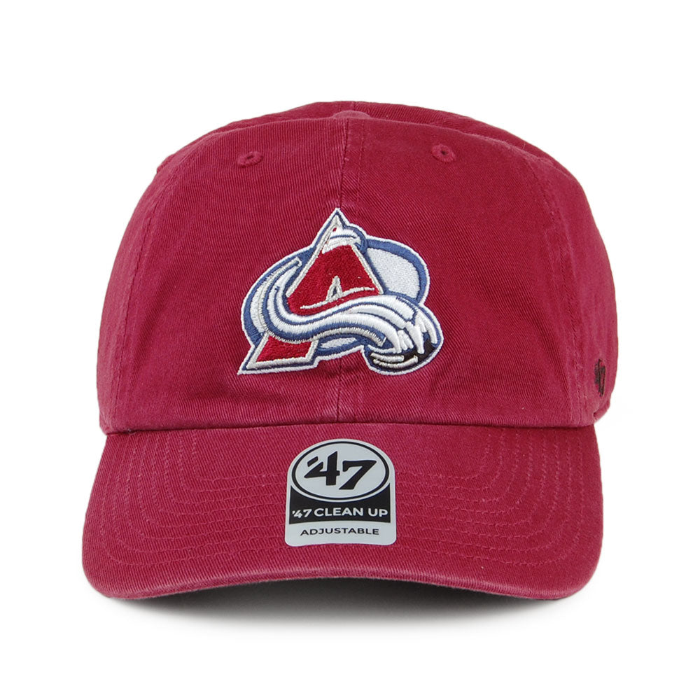 47 Brand Colorado Avalanche Baseball Cap - Clean Up - Kardinalrot