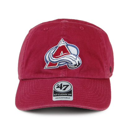 47 Brand Colorado Avalanche Baseball Cap - Clean Up - Kardinalrot