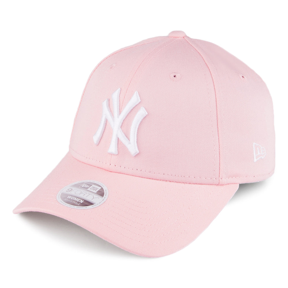 New Era 9FORTY New York Yankees Baseball Cap Damen - MLB League Essential - Hellrosa