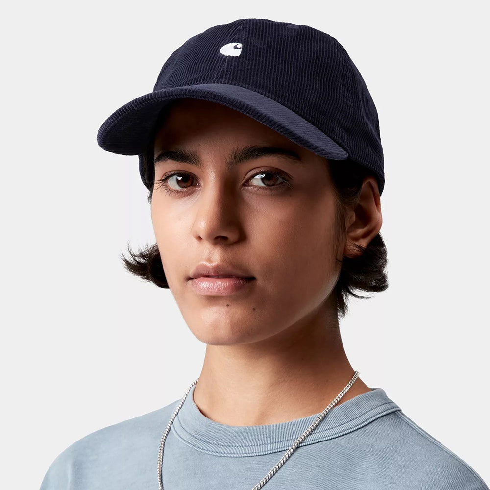 Carhartt WIP Harlem Kord Baseball Cap - Dunkles Marineblau