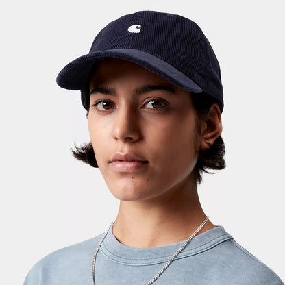 Carhartt WIP Harlem Kord Baseball Cap - Dunkles Marineblau