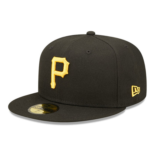 New Era 59FIFTY Pittsburgh Pirates Baseball Cap - MLB On Field AC Perf - Schwarz