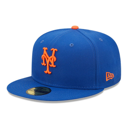 New Era 59FIFTY New York Mets Baseball Cap - MLB On Field AC Perf - Blau