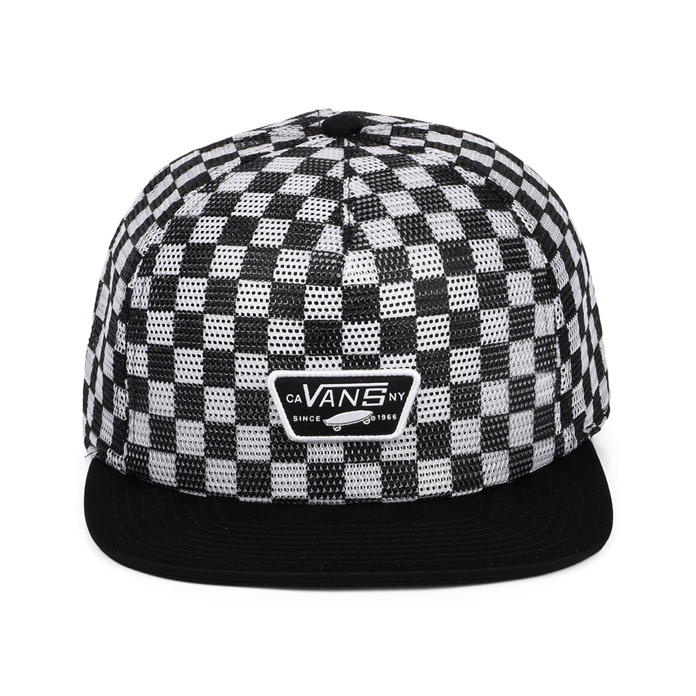 Vans Full Patch II Mesh Trucker Cap mit Karomuster - Schwarz-Weiß