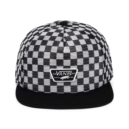 Vans Full Patch II Mesh Trucker Cap mit Karomuster - Schwarz-Weiß