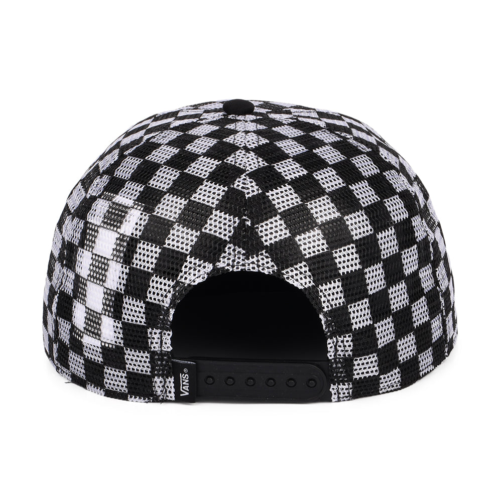 Vans Full Patch II Mesh Trucker Cap mit Karomuster - Schwarz-Weiß