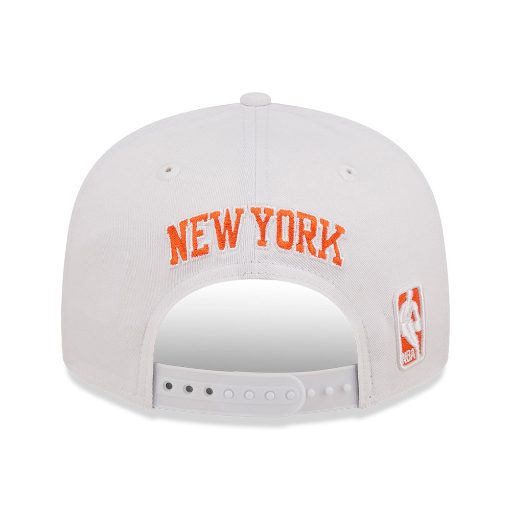 New Era 9FIFTY New York Knicks Snapback Cap - NBA White Crown Team - Weiß-Blau
