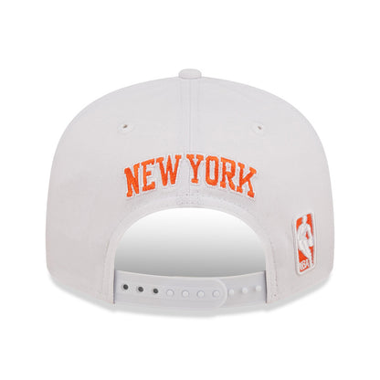 New Era 9FIFTY New York Knicks Snapback Cap - NBA White Crown Team - Weiß-Blau