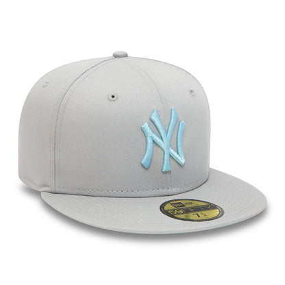 New Era 59FIFTY New York Yankees Baseball Cap - MLB League Essential - Hellgrau-Hellblau