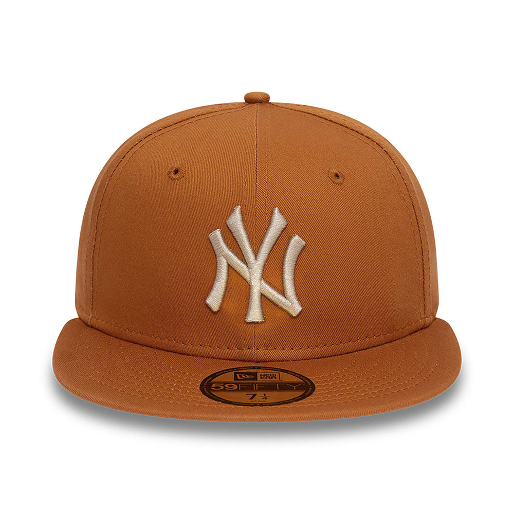 New Era 59FIFTY New York Yankees Baseball Cap - MLB League Essential - Toffee-Steingrau