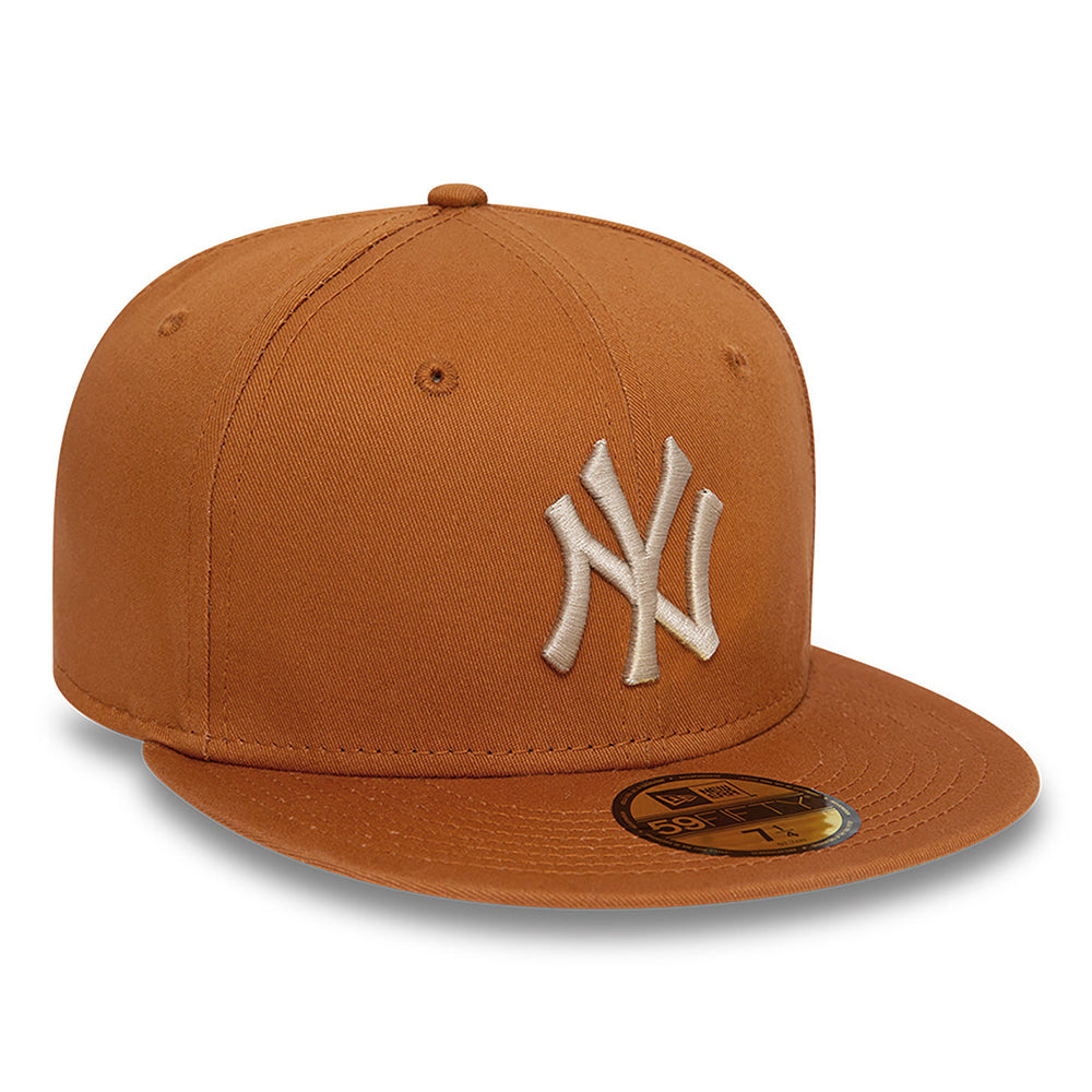 New Era 59FIFTY New York Yankees Baseball Cap - MLB League Essential - Toffee-Steingrau