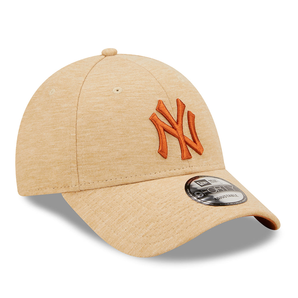 New Era 9FORTY New York Yankees Baseball Cap - MLB Jersey Essential - Steingrau-Verbranntes Orange