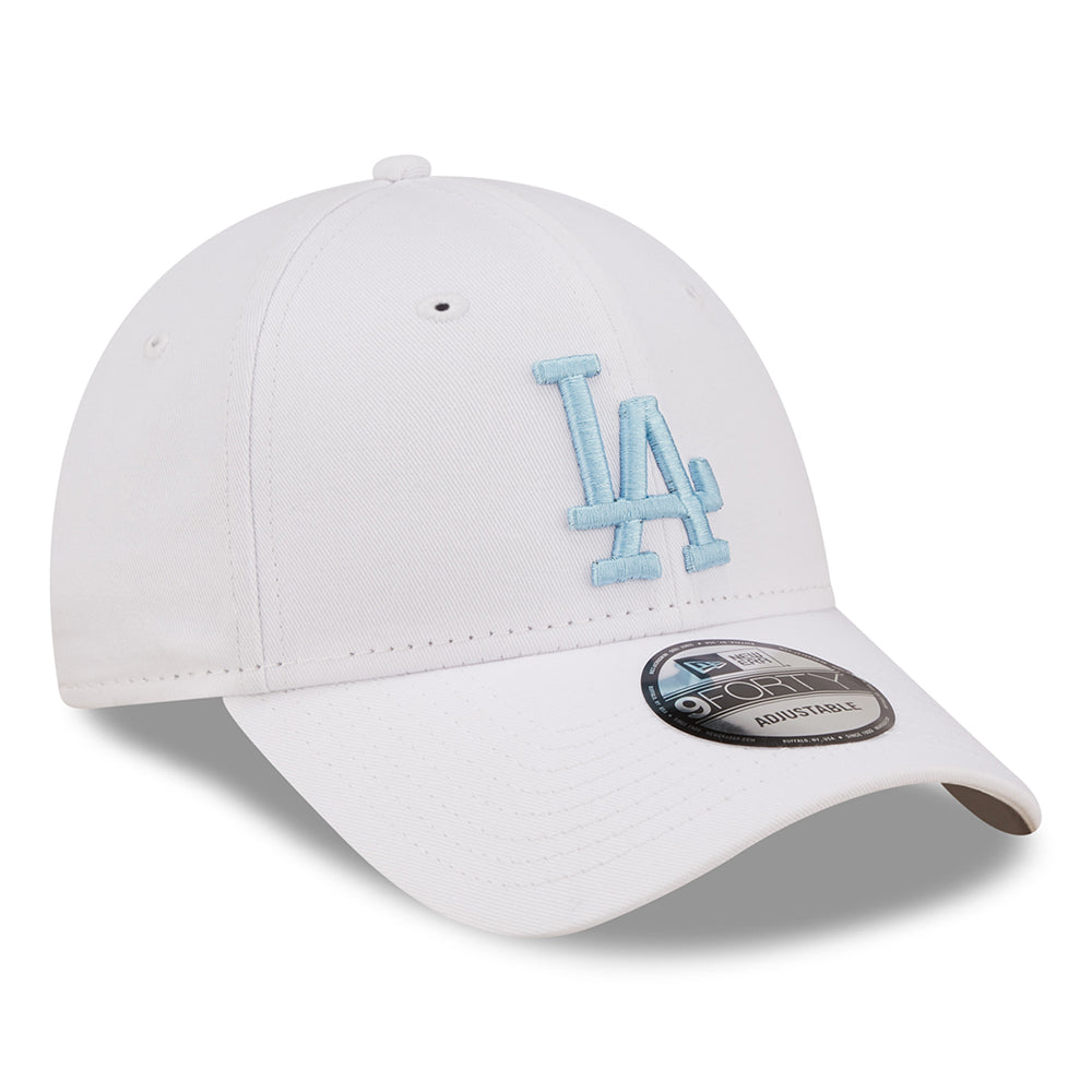 New Era 9FORTY L.A. Dodgers Baseball Cap - MLB League Essential - Weiß-Hellblau