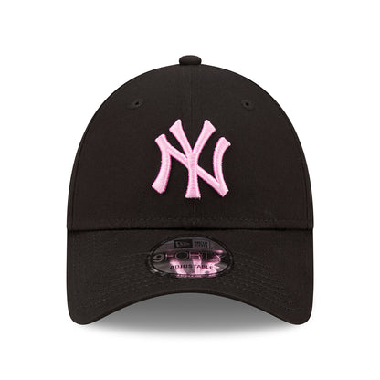 New Era 9FORTY II New York Yankees Baseball Cap - MLB League Essential - Schwarz-Hellrosa