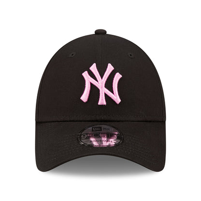 New Era 9FORTY New York Yankees Baseball Cap - MLB League Essential II - Schwarz-Hellrosa