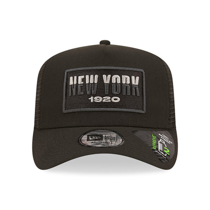 New Era A-Frame New York Trucker Cap - USA State - Schwarz