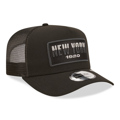 New Era A-Frame New York Trucker Cap - USA State - Schwarz