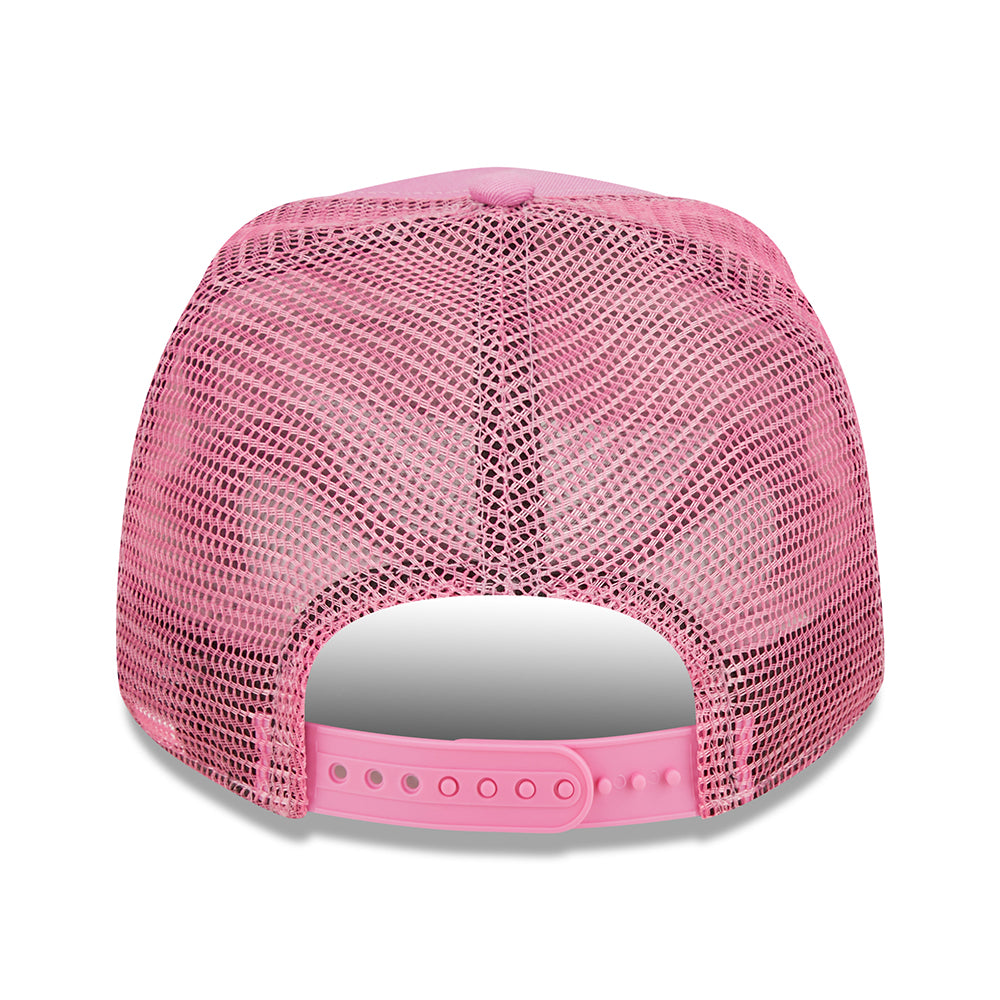 New Era A-Frame L.A. Dodgers Trucker Cap - MLB Tonal Mesh - Rosa