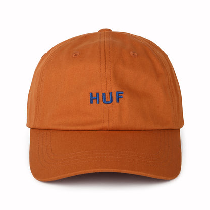 HUF Original Logo Baseball Cap mit gebogenem Visier aus Baumwolle - Orange