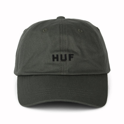 HUF Original Logo Baseball Cap mit gebogenem Visier aus Baumwolle - Olivgrün