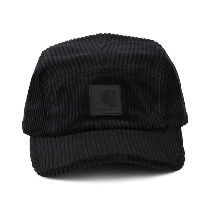 Carhartt WIP Erie Jumbo Cord 5 Paneelen Cap - Schwarz