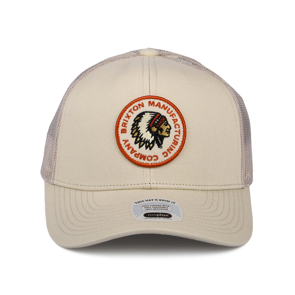Brixton Rival Stamp NetPlus MP II Trucker Cap - Creme