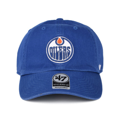 47 Brand Edmonton Oilers Baseball Cap - NHL Clean Up - Königsblau