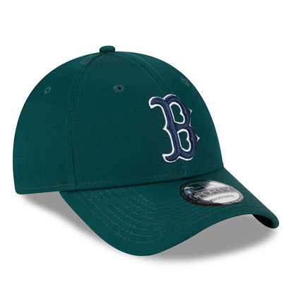 New Era 9FORTY Boston Red Sox Baseball Cap - MLB League Essential - Dunkelgrün-Marineblau