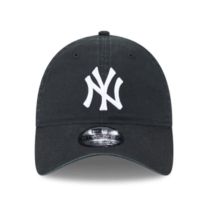 New Era 9TWENTY New York Yankees Baseball Cap - MLB League Casual - Schwarz-Weiß