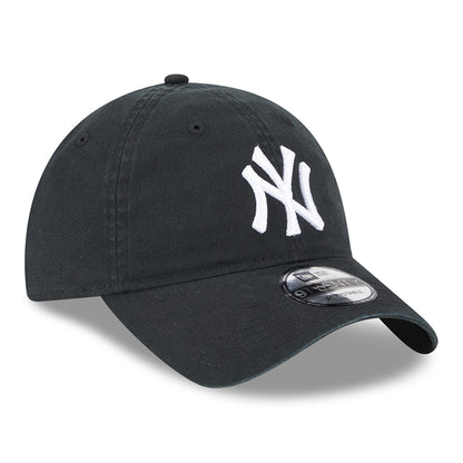 New Era 9TWENTY New York Yankees Baseball Cap - MLB League Casual - Schwarz-Weiß