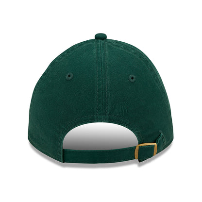 New Era 9TWENTY Oakland Athletics Baseball Cap - MLB League Essential II - Dunkelgrün-Gelb