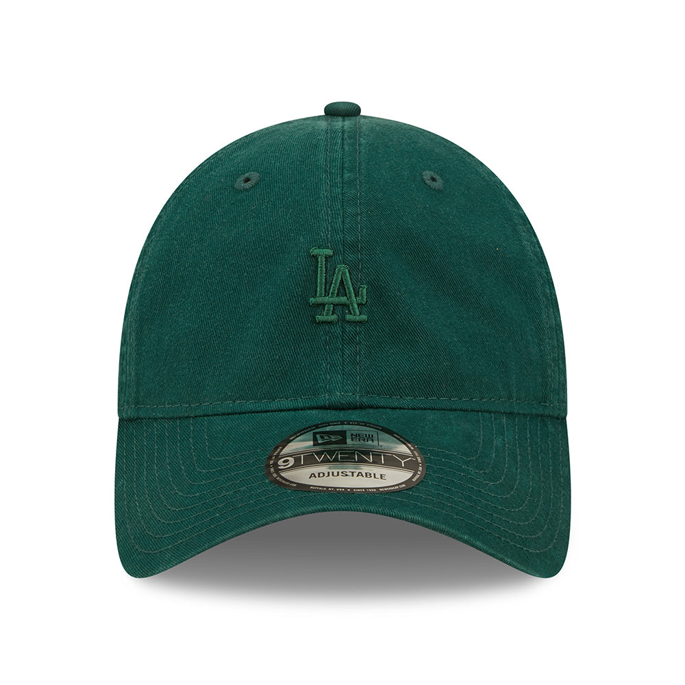 New Era 9TWENTY L.A. Dodgers Baseball Cap - MLB Mini Logo - Dunkelgrün