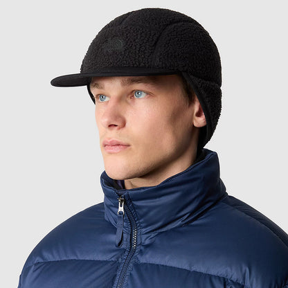 The North Face Wasserabweisender Fleece 5 Paneelen Cap mit Ohrenklappen - Schwarz
