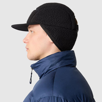 The North Face Wasserabweisender Fleece 5 Paneelen Cap mit Ohrenklappen - Schwarz