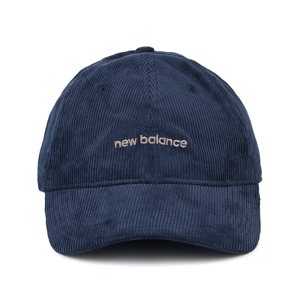 New Balance Verwaschener Kord Baseball Cap - Marineblau