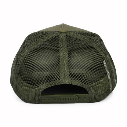 Brixton Alpha Block NetPlus MP Trucker Cap - Olivgrün