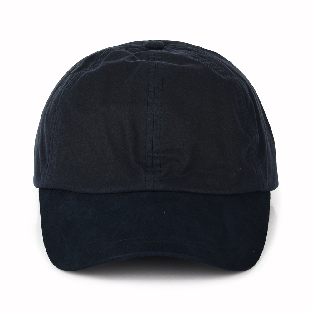 Failsworth Baseball Cap aus British Waxed Cotton - Marineblau