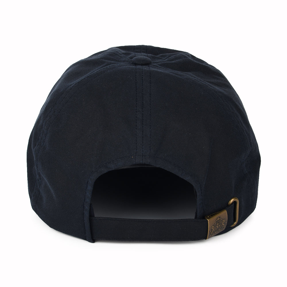 Failsworth Baseball Cap aus British Waxed Cotton - Marineblau