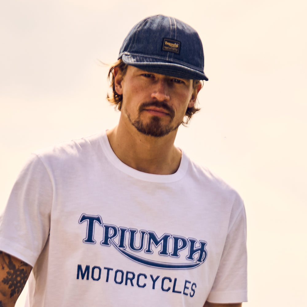 Triumph Motorcycles Oilys Feldmütze II aus Baumwolle - Denim