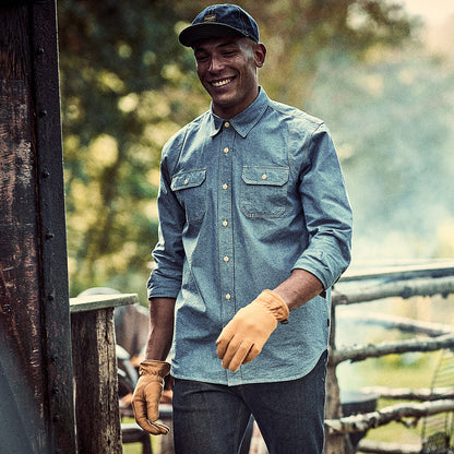 Triumph Motorcycles Oilys Feldmütze II aus Baumwolle - Denim
