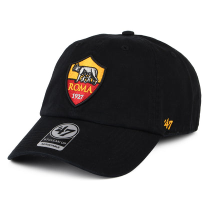 47 Brand AS Roma Baseball Cap - Clean Up - Schwarz