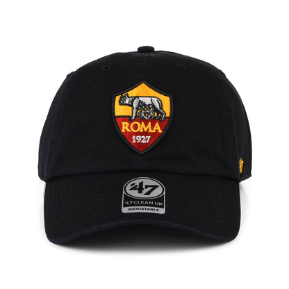 47 Brand AS Roma Baseball Cap - Clean Up - Schwarz