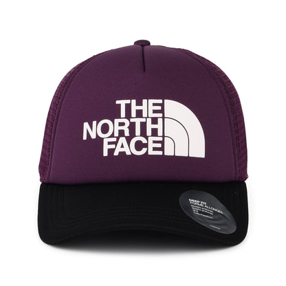 The North Face TNF Logo Deep Fit Trucker Cap - Lila-Schwarze Johannisbeere