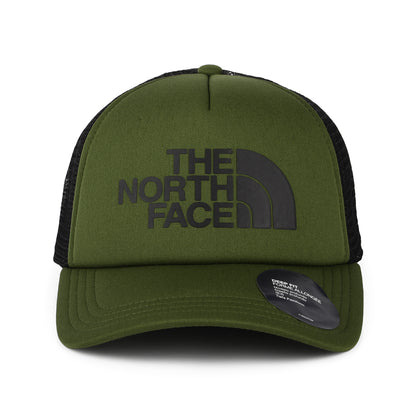 The North Face TNF Logo Deep Fit Trucker Cap - Olivgrün-Schwarz