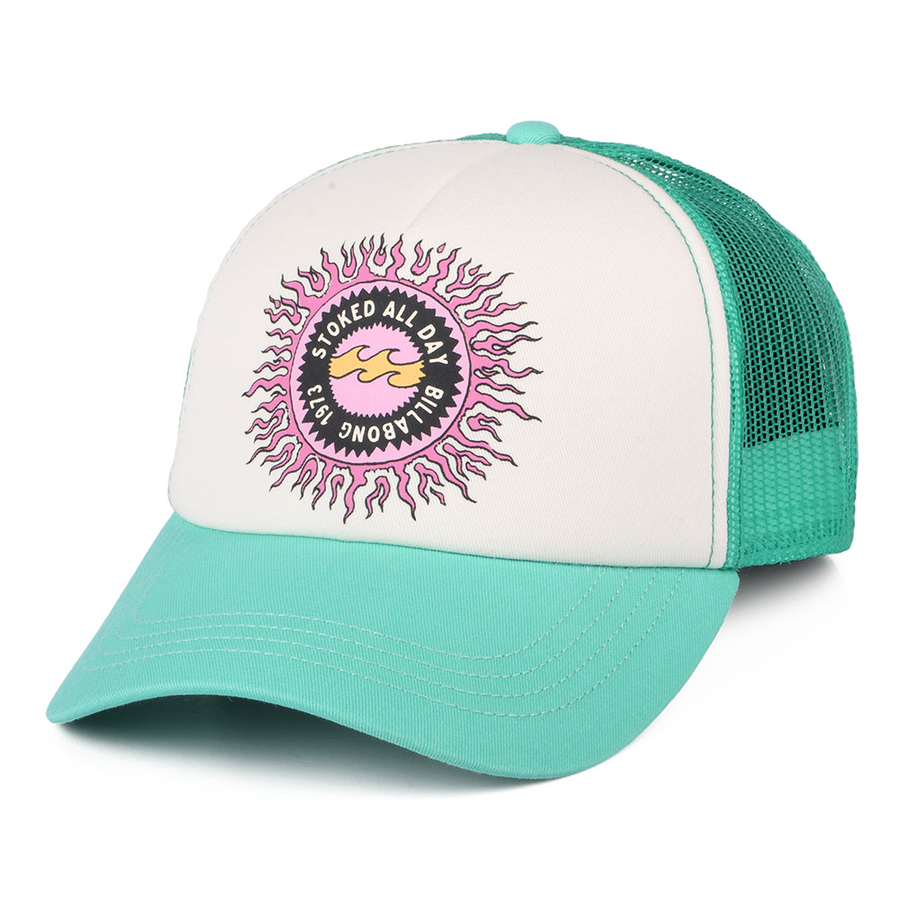 Billabong Aloha Forever Trucker Cap - Weiß-Aquamarinblau