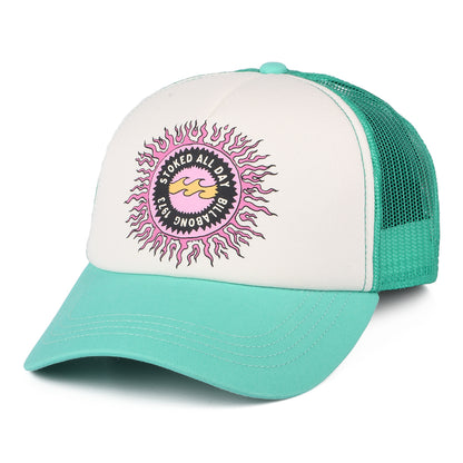 Billabong Aloha Forever Trucker Cap - Weiß-Aquamarinblau