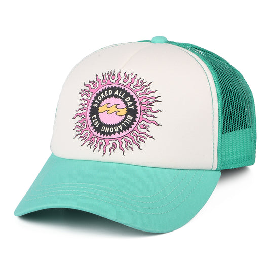 Billabong Aloha Forever Trucker Cap - Weiß-Aquamarinblau